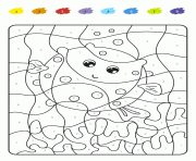 Coloriage magique maternelle addition 23 dessin