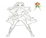 Poison Ivy DC Super Hero Girls dessin à colorier