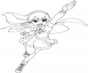 Coloriage Supergirl Super Hero Girls dessin