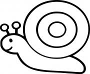 Coloriage escargot facile