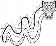 Coloriage dragon nouvel an chinois kids dessin