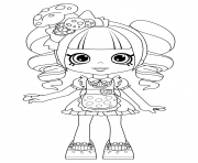 Coco Cookie Shoppies Dolls from Shopkins dessin à colorier