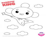 Rainbow King 1 true and the rainbow kingdom dessin à colorier