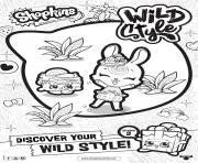 shopkins saison 9 wild style 4 dessin à colorier