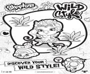 shopkins saison 9 wild style dessin à colorier