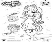 Coloriage shopkins shoppies join the party Winona Wedding Cake Flora Floral Bouquet