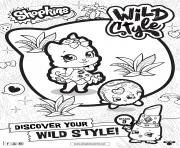 Coloriage shopkins shoppies join the party Sweet Petal Cupcake Rosa Basket dessin