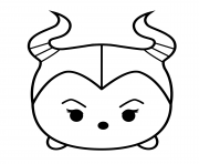 Coloriage Cute Maleficent Tsum Tsum