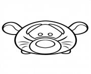 Cute Disney Tigger Tsum Tsum dessin à colorier