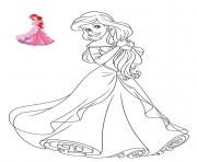Princesse Disney Ariel dessin à colorier