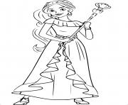 Princesse Disney Elena dessin à colorier