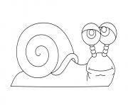 Coloriage un escargot plus rapide que hugo lescargot dessin