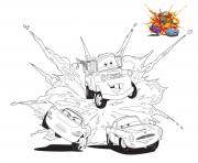 Coloriage mcqueen and ramirez from cars 3 disney dessin
