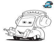 cars 3 guido personnage dans le film cars dessin à colorier