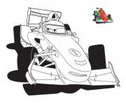 Coloriage cars 3 flash mcqueen confiant pour la course de voiture dessin