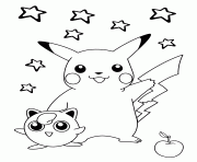 Coloriage Zen Pikachu mandala dessin