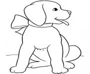 Coloriage chiot dessin