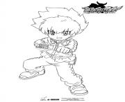 Coloriage beyblade player dessin