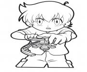 Coloriage beyblade player 4 dessin