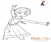 Coloriage ballerina 2 dessin