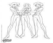 Coloriage totally spies a colorier espionne dessin