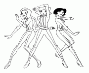 Coloriage totally spies a colorier espionne dessin