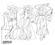 Coloriage Alex en robe totally spies dessin