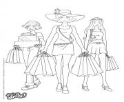 totally spies shopping dessin à colorier