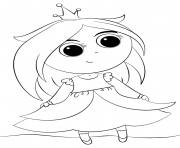 cute little princess kawaii dessin à colorier