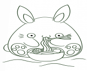 kawaii bunny dessin à colorier