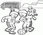Coloriage euro 2016 mascotte jouent au foot dessin