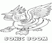 skylanders giants air sonic boom dessin à colorier