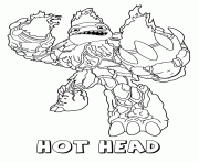skylanders giants fire hot head dessin à colorier
