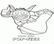 skylanders swap force magic super gulp pop fizz dessin à colorier