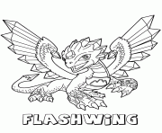 skylanders giants flashwing dessin à colorier