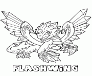 Coloriage skylanders giants flashwing