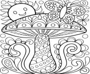 Coloriage zentangle lion fleurs et vegetations pour adulte animaux dessin