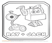 Rusty Rivets Ray and Jack Coloring Page dessin à colorier