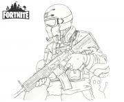 Fortnite Soldier dessin à colorier