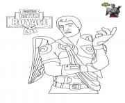 Fortnite battle royale personnage 6 dessin à colorier