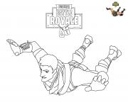 Fortnite Battle Royale Skydiving dessin à colorier