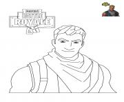 Fortnite Battle Royale personnage 3 dessin à colorier