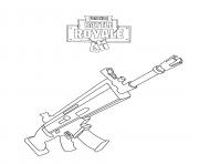 Fortnite Battle Royale SCAR dessin à colorier