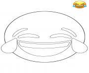 Coloriage Twitter Smiling Face Emoji dessin