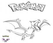 Aerodactyl Pokemon dessin à colorier