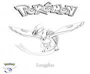 Lugia Pokemon dessin à colorier
