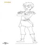 Coloriage peter pan personnage dessin