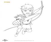 Coloriage peter pan et son epee dessin