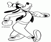 Dingo marche d un pas assure dessin à colorier