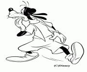 Coloriage Mickey fait une passe a Dingo dessin